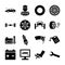 Car service solid icons