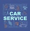 Car service word concepts banner