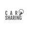 Car share logo design. Car Sharing or rental car concept. Use for webdesign or print. Monochrome design