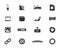 Car shop icons set