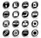 Car shop icons set