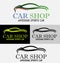 Car Shop Silhouette Logo Template