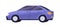 Car side view. Auto vehicle with sedan body type. Road wheel transport profile. New shiny automobile model. Colored flat