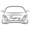 Car sihlouette vehicle auto dealer company logo icon