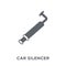 car silencer icon from Car parts collection.