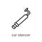 car silencer icon from Car parts collection.