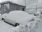 Car in Snow Fall at Murree Pakistan