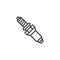 Car Spark Plug line icon