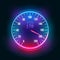 Car speedometer dashboard icon. Speed meter fast race technology design measurement panel