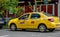 A car on the street belonging to Speed taxi company, War between taxi companies and ride hailing companies like Uber, Bolt, Yango