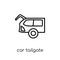 car tailgate icon from Car parts collection.