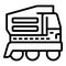 Car tipper icon outline vector. Truck container