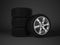 Car tire with aluminum alloy wheel