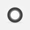 Car tire icon. Vector tyre symbol or logo element