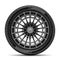 Car tire radial wheel metal alloy on isolated background vector