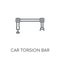 car torsion bar linear icon. Modern outline car torsion bar logo
