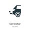 Car towbar vector icon on white background. Flat vector car towbar icon symbol sign from modern car parts collection for mobile