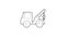Car towing truck icon animation