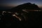 Car Trails in Jais Mountains, Jebel Jais, Ras Al Khaimah, United Arab Emirates