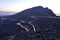 Car Trails in Jais Mountains, Jebel Jais, Ras Al Khaimah, United Arab Emirates