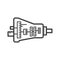 Car transmission assembly icon - gearbox symbol for car transmission repair