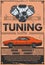 Car tuning service, garage station vector