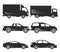 Car Type and Model Objects icons Set