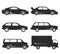 Car Type and Model Objects icons Set