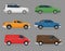 Car Type and Model Objects icons Set