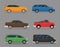 Car Type and Model Objects icons Set