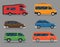 Car Type and Model Objects icons Set