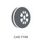 car tyre icon from Car parts collection.