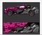 Car And Vehicle abstract racing graphic kit background for wrap and vinyl sticker