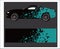 Car And Vehicle abstract racing graphic kit background for wrap and vinyl sticker