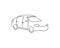 Car, vehicle continuous line drawing. One line art of automobile, auto