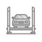 Car Vehicle on weighbridge Icon Symbol Illustration in Flat Design and Modern Styles