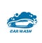 Car wash, auto interior cleaning service icon