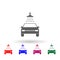 Car wash multi color icon. Simple glyph, flat vector of car repear icons for ui and ux, website or mobile application
