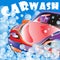 Car wash. Poster template for your design. Vector