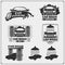 Car Wash service emblems. Template, concept, design elements for Car Wash logos.