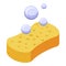 Car wash sponge icon, isometric style