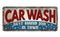 Car wash vintage rusty metal sign