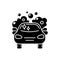 Car washing black glyph icon