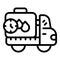 Car water delivery icon outline vector. Tank treatment