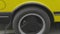 Car wheel on a car - closeup. FHD stock footage