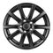 Car Wheel discs. Car wheel Rim black color matt isolated on white background