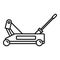 Car wheel jack icon, outline style