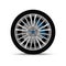 Car wheel tire.