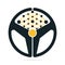 Car wheel vector icon design.