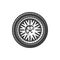 Car wheel, vehicle tire rim icon